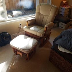 Shermag Glide Rocker and Gliding Ottoman