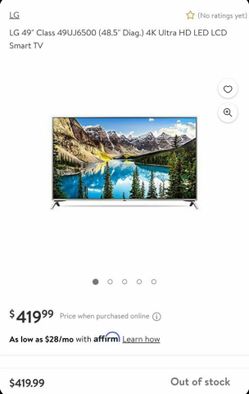 LG 49" Class 4K Ultra HDTV