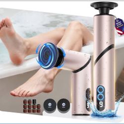 🌟 5-in-1 Professional Electric Callus Remover for Feet(Portable & Foldable), Removes 99.92% of Calluses in 3 Mins, Eectric Foot Callus Remover Pedicu