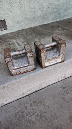 50-pound weights