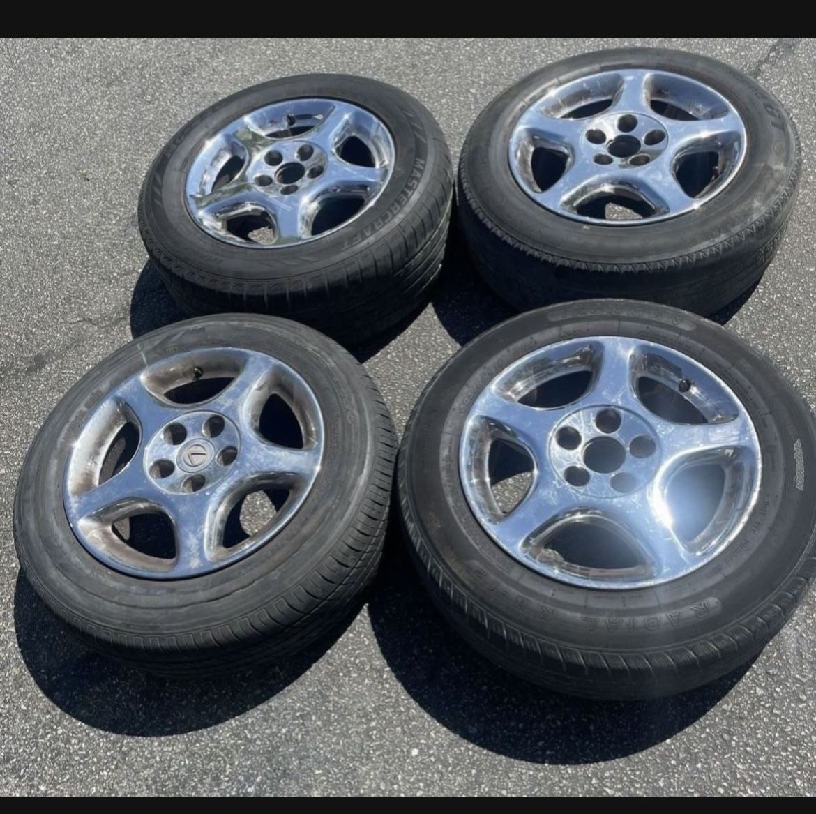 4 - 225/55r16 5x114.3 5x4.5 Lexus Gs300 Sc400 Es300 Toyota Camry Altima ...