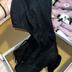 Thigh High Black Boots