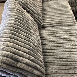 Thick Soft Corduroy Plush Fabric Reversible Sectional