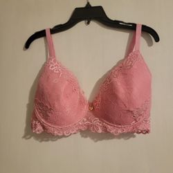 Juicy Couture Blush Pink Lace Sexy Push Up Bra New