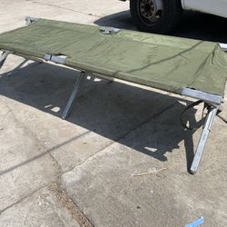 Military Camping Bed Folds Up Very Compact 