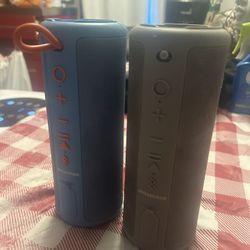 Two Loud Portable Speakers 
