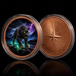 Black Panther 1 Troy Oz .999 Fine Copper Coin
