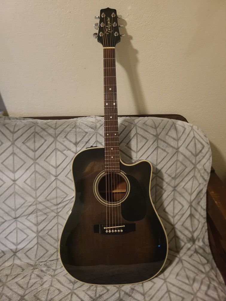 Vintage Takamine acoustic guitar