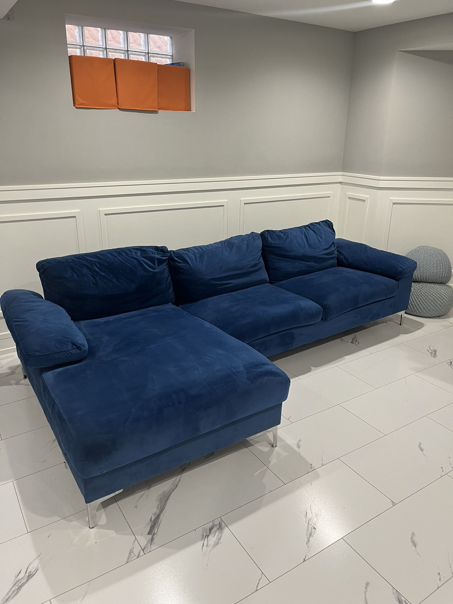 Blue couch