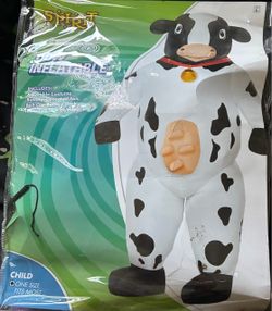 Inflatable cow costume