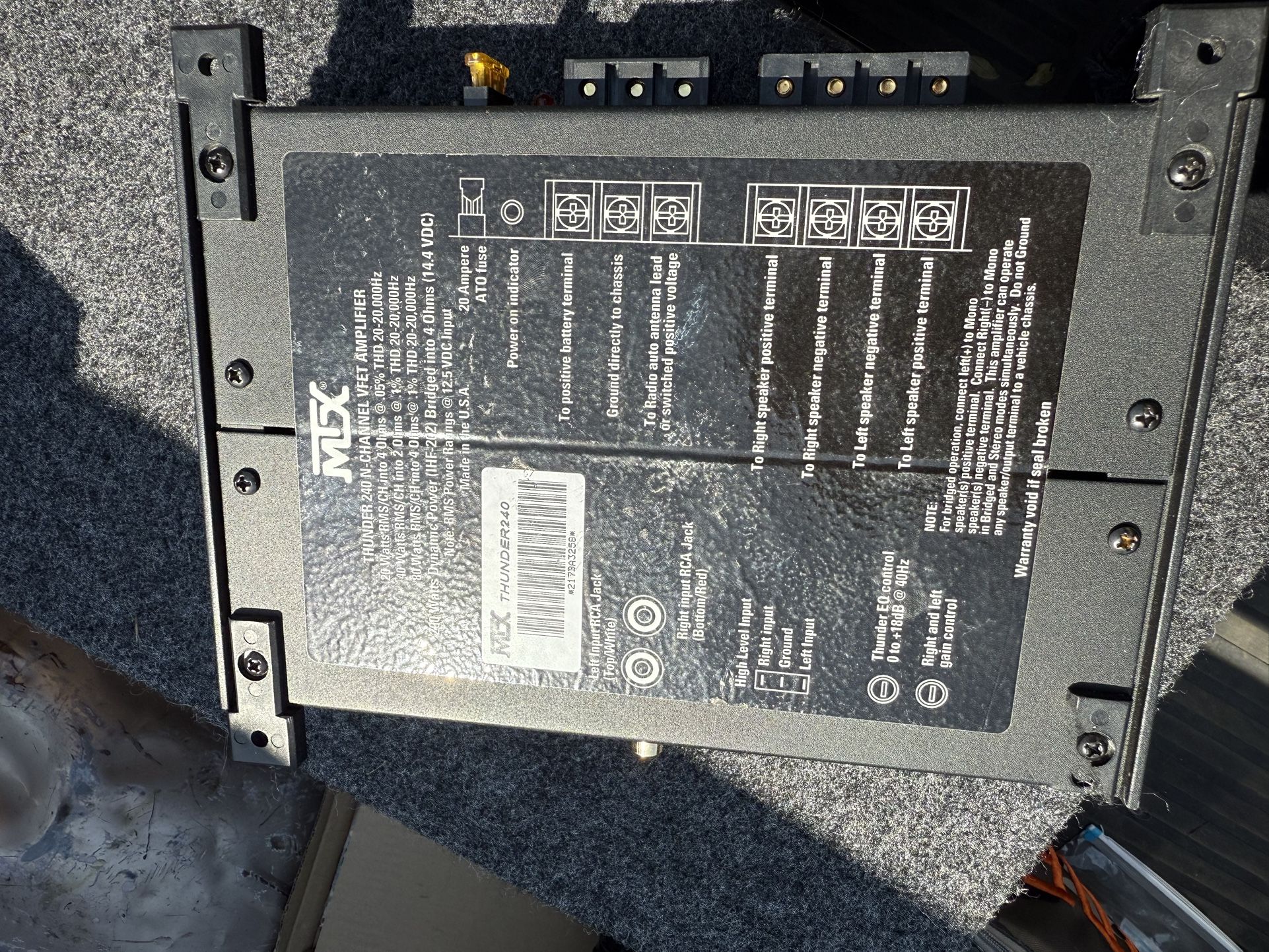 Kicker Comp 12in Subwoofer And Mtx 240 Amplifier