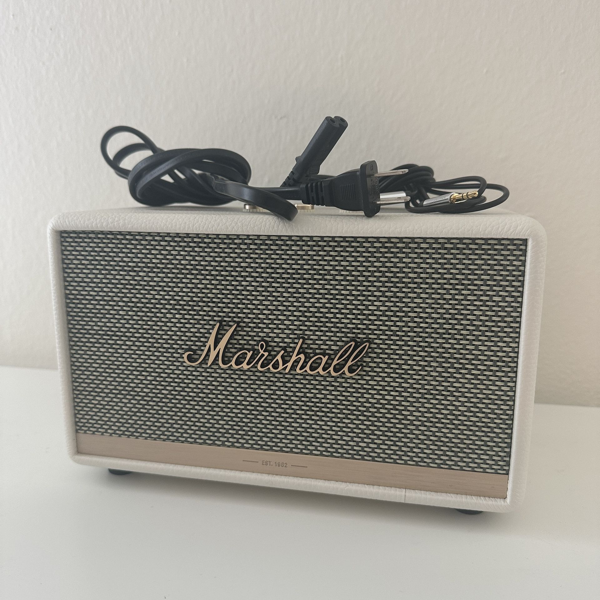 Marshall Acton Bluetooth Speaker - Cream/White - Excellent Sound!