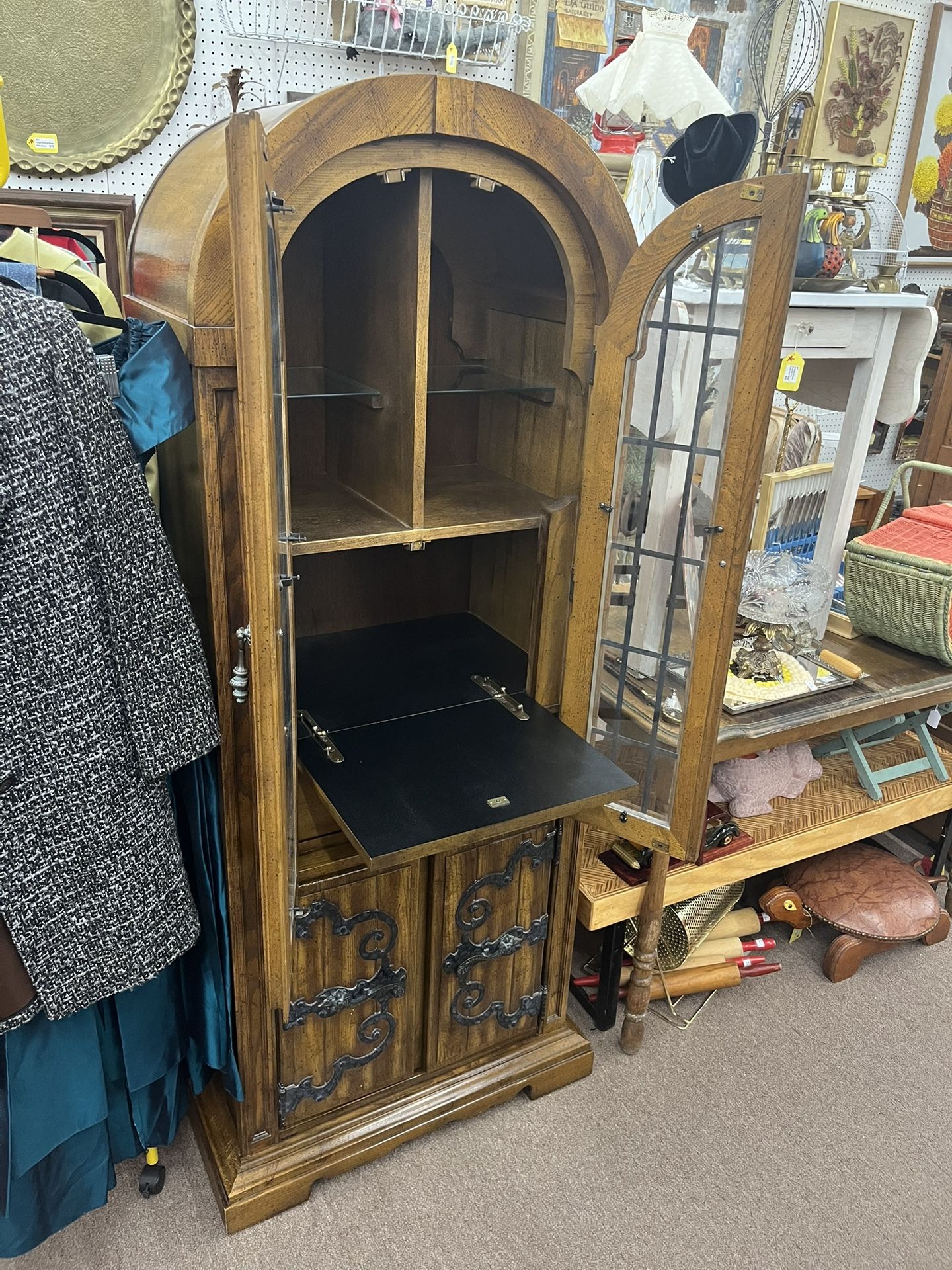Stanley Spanish Revival Desk Cabinet