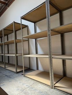Industrial Racks 48 in W x 30 in D Used Heavy Duty Storage Shelving 4 Tier Delivery Available