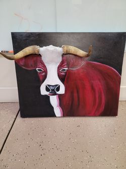 3D Steer With Real Horns