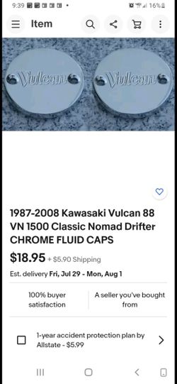 Kawasaki Vulcan Crome Covers