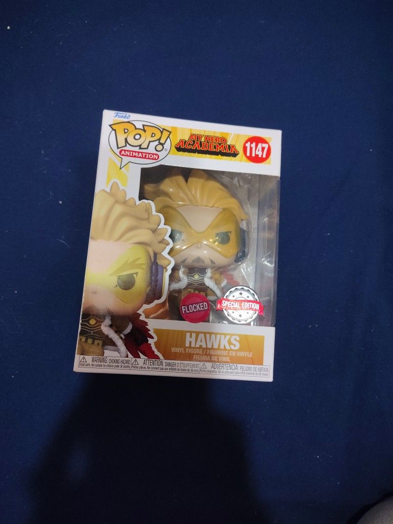 Special Edition Flocked Hawks MHA Funko Pop