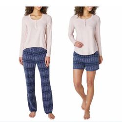 Eddie Bauer Ladies Waffle Fleece Pajama Set 