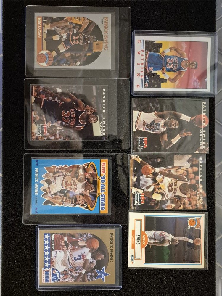 PATRICK EWING- HALL OF FAMER BASKETBALL CARDS