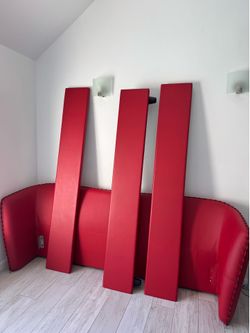 Red King size Zuri bed