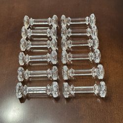 Godinger Crystal Dumbbell Knife Rest - Set of 12