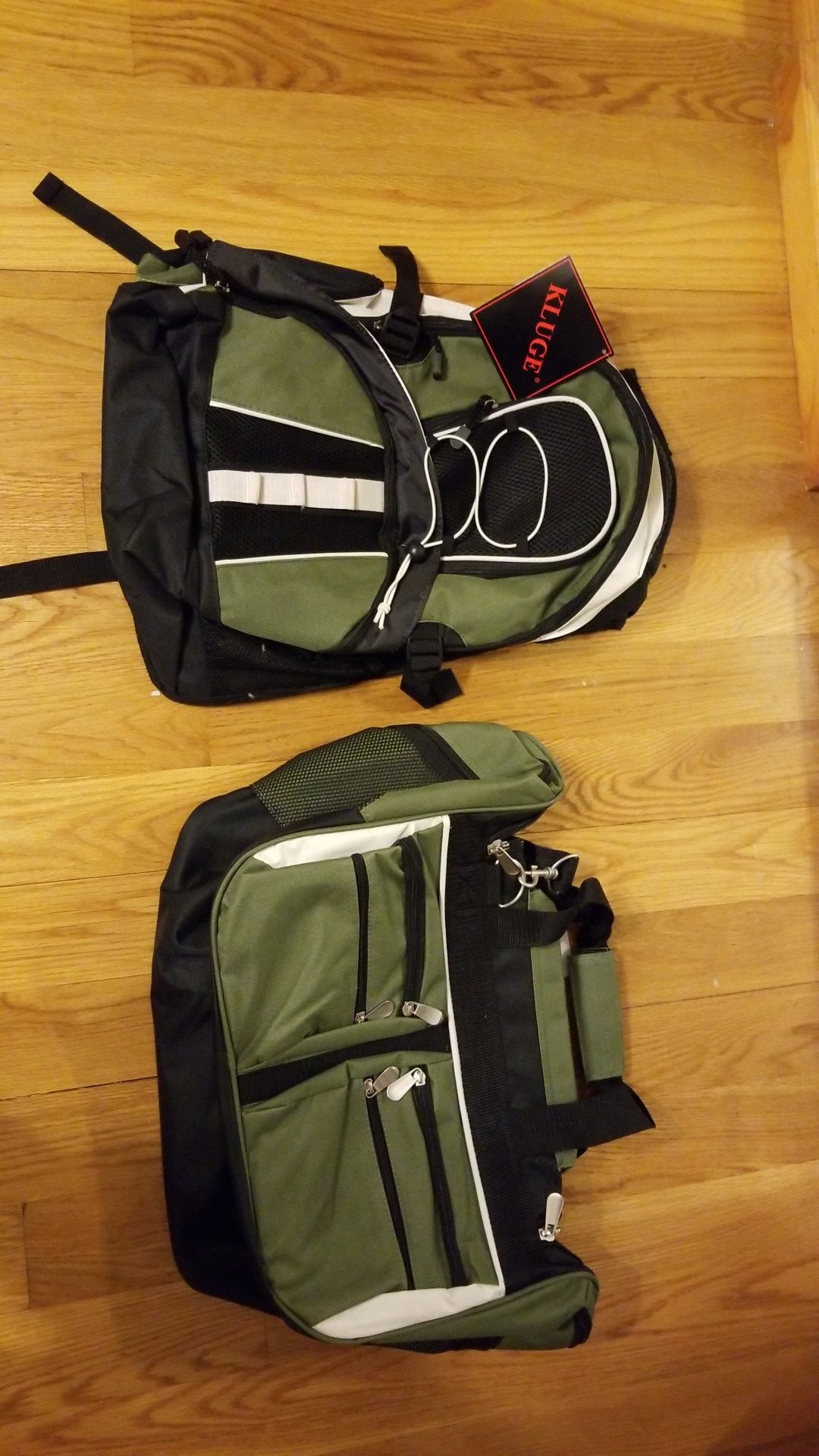 Kluge Backpack and Duffle Bag Set