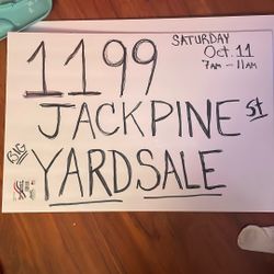 Garage Sale 1199 Jackpine Street Wellington 33414 