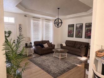 Love seat and sofa couch