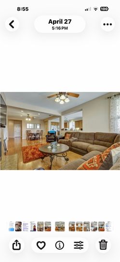 Sofa- sectional with three recliners