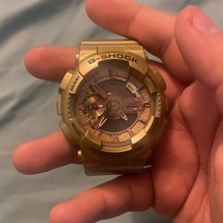 Gold G Shock Watch