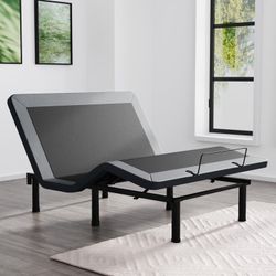 Queen Size Adjustable Bed Frame with Wireless Remote, Electric Bed, Zero Gravity Bed, Head and Foot Incline, Adjustable Leg Heights Bed Base, Memory P