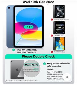iPad 10th Generation Rebound Magnetic Keyboard Case - Black /3 Available Lot of 3