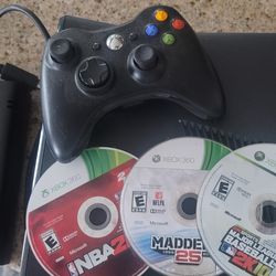XBox 360 & 3 games