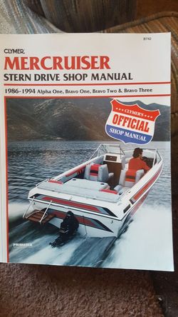 Mercrusier stern drive repair manuals(2)