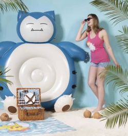 Snorlax Pokémon Summer Days Pool Float Pokemon Center NEW IN BOX