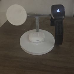 Belkin BoostCharge Pro 3-in-1 Wireless MagSafe Charger - White/Chrome