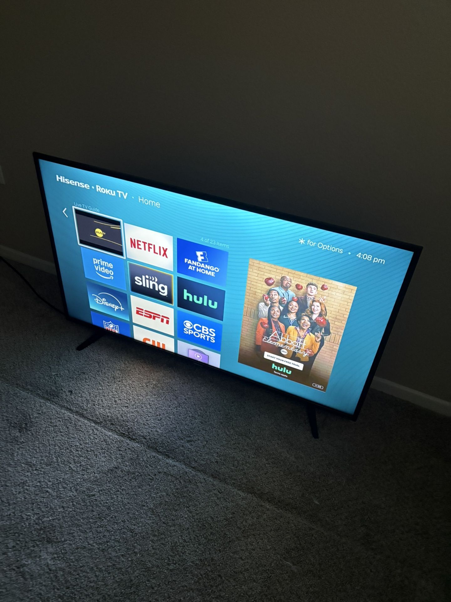55 inch flat screen roku TV