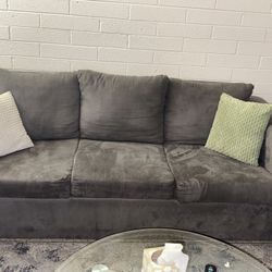 Dark Gray 3 And 2 Seat  Sofa 