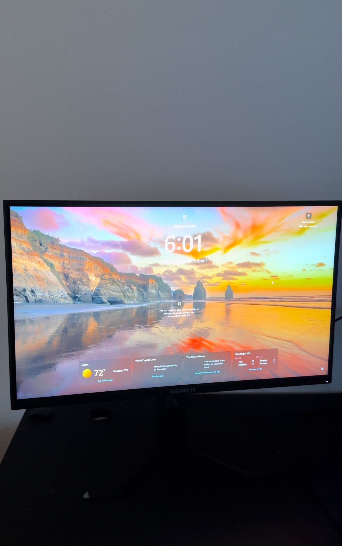 GIGABYTE 27” 1080p 144Hz FHD IPS Display