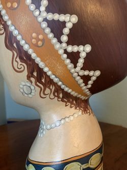 VINTAGE: Hand-Painted Millinery HAT Mannequin: Mme De  display picture 3