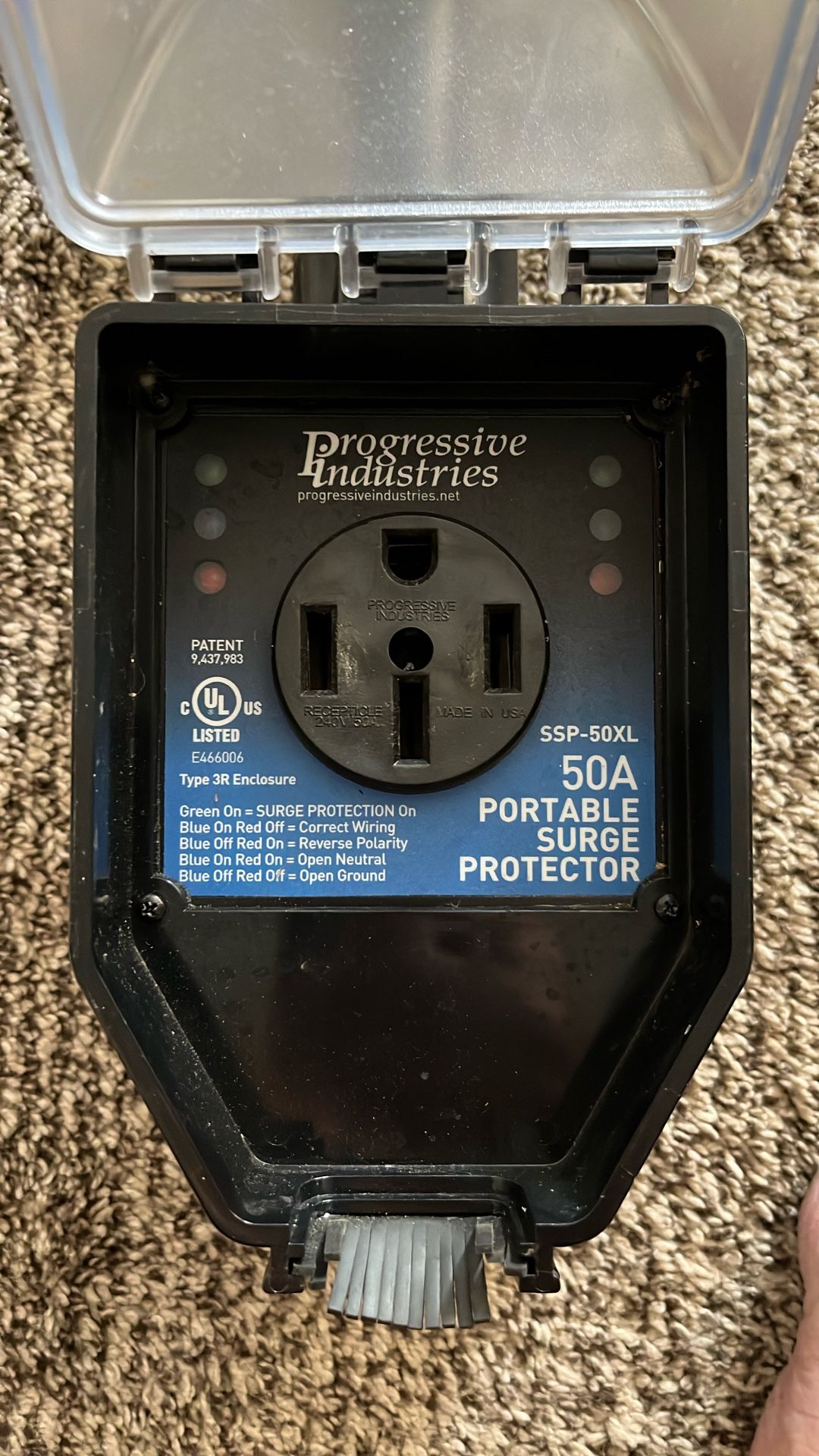50 Amp Surge Protector.