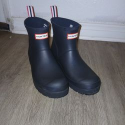 Hunter Rain Boots Size 8 Woman's Like New 