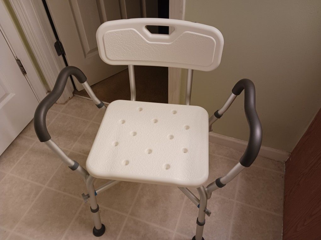 SHOWER CHAIR WITH BACK REST 