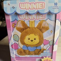 Miniso Winnie the Pooh Adzuki Bean Plush Keychain