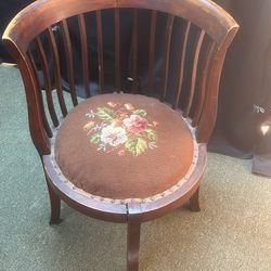 Vintage Upholstered Corner Chair 