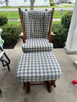 Antique Glider w/ Footstool