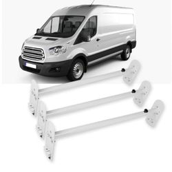 Extendable Pick-Up Truck Ladder Rack Van Roof Mount 78.8" Steel Ladder Rack for Chevy Express 1 3500 for GMC Savana for Ford Econoline Rain Gu