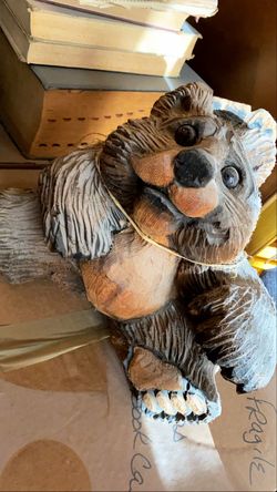 Wooden bear statue