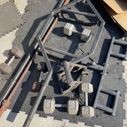 Weight Equipment/ Dumbbells/ Olympic Weight Bars 