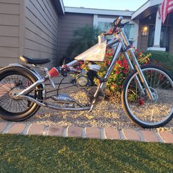 Custom 6" Stretch Motorized Jessie James BikeI